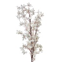 Deko Ast mit Blumen Weiß 15x7x112 cm