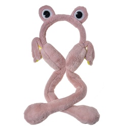 [JZCEW0010P] Couvre-oreilles pour enfants avec des oreilles mobiles Rose