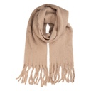 Scarf Women Beige 40x190 cm