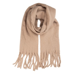[JZSC0855BE] Foulard Femme Beige 40x190 cm