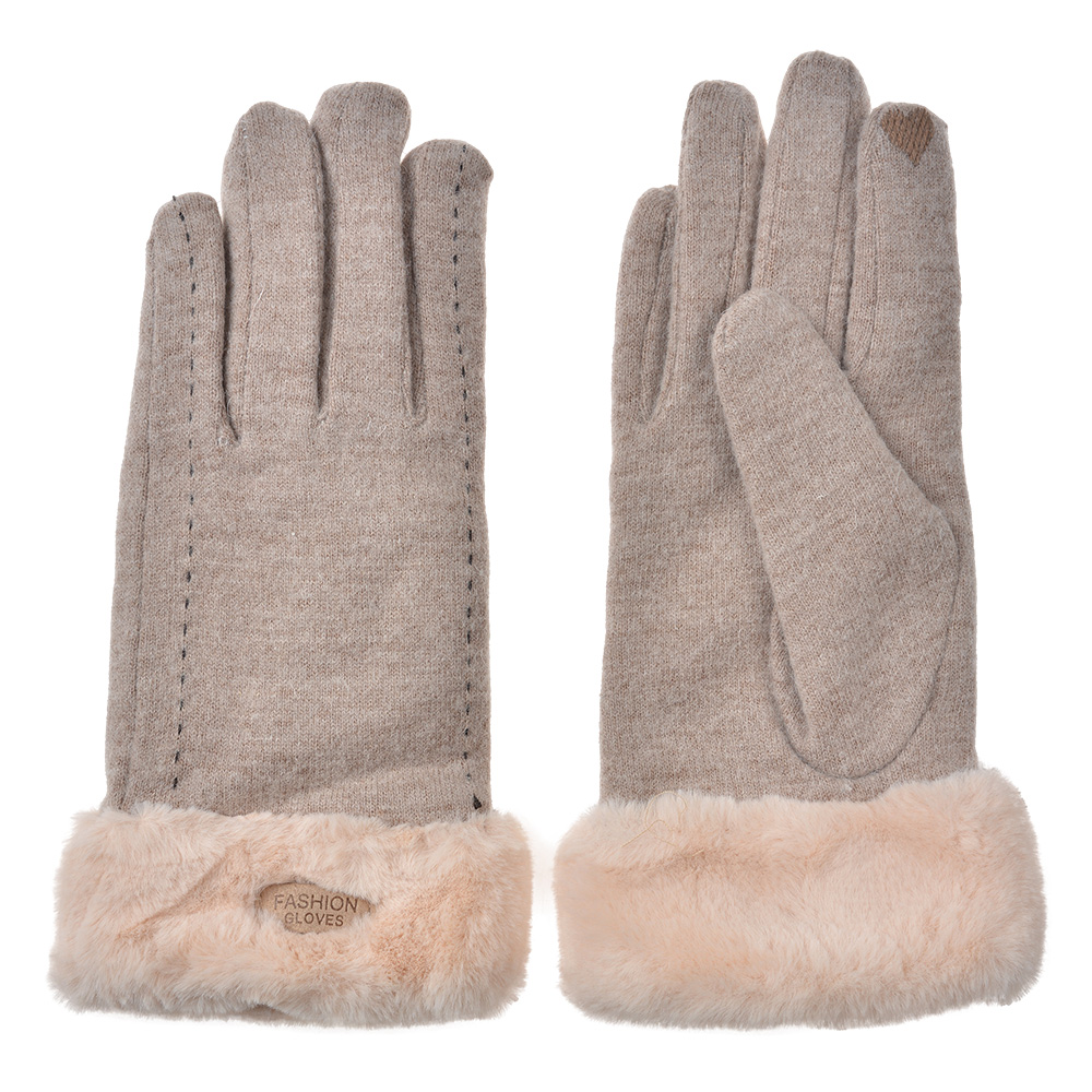 Handschuhe Winter Beige 9x23x2 cm