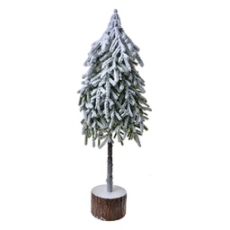 [65580] Künstlicher Weihnachtsbaum Grün Weiß 20x15x53 cm