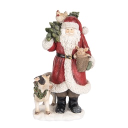 [6PR5517] Décoration de Noël père Noël Rouge Blanc 17x16x30 cm