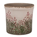 Blumentopf für Innen Beige Grün Ø 13x12 cm