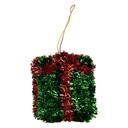 Decoratie hanger cadeautje 6x6x6 cm