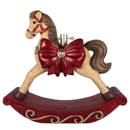 [5MG0122] Weihnachtsbaumständer Braun Rot 66x20x60 cm