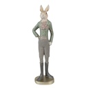 Décoration Lapin Beige Vert 5x4x20 cm