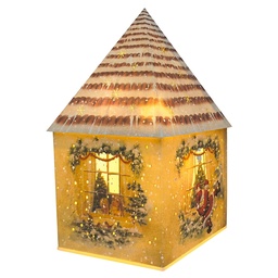[67044] Decoratie huis met LED 11x11x21 cm / 3xAA