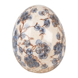 [6CE1620M] Image de décoration uf Beige Bleu Ø 11x14 cm