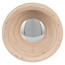 Wall Mirror Beige Ø 19x7 cm
