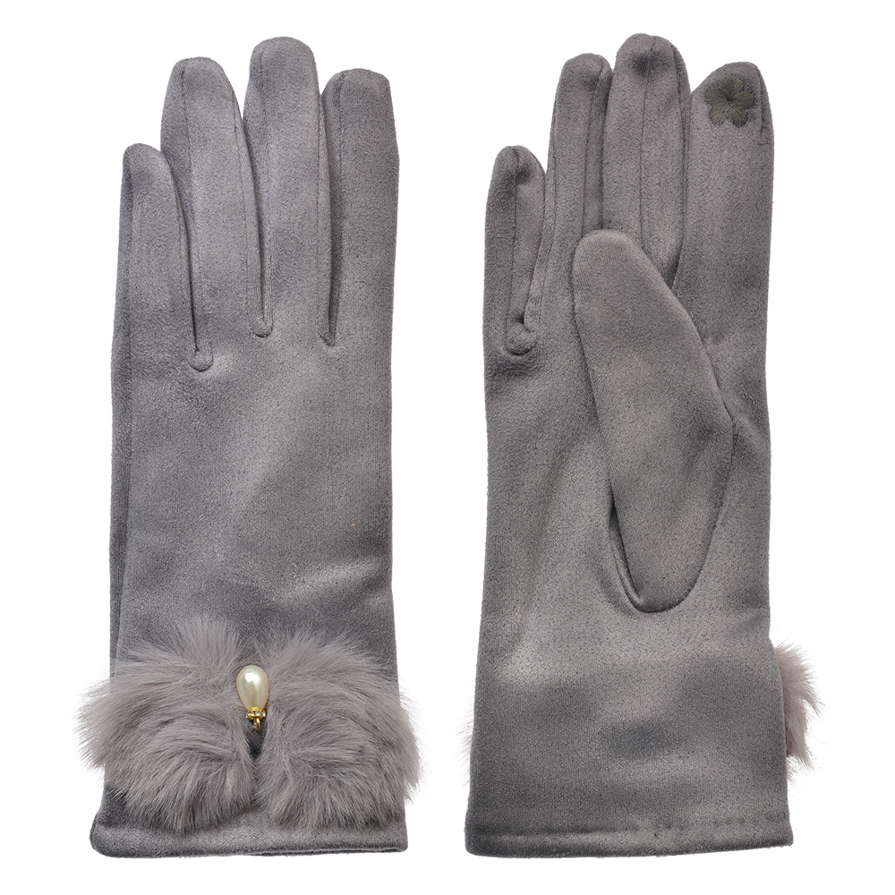Handschoenen 9x23 cm grijs