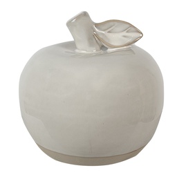 [6CE1592M] Decorazione Mela Beige Ø 10x10 cm