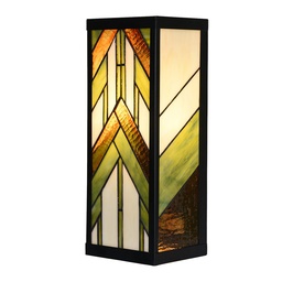 [5LL-6361] Wall Lamp Tiffany Beige Green 14x16x40 cm E27/max 1x100W
