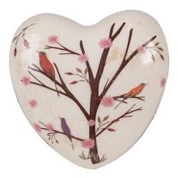 [6CE1648] Décoration Cur Beige Marron 12x12x4 cm