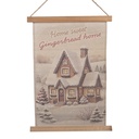 Wandkarte Weihnachten Beige Braun 40x2x60 cm