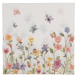 [73114] Serviettes en papier Blanc Vert 33x33 cm (20)
