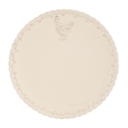 [CHRFP] Assiette à dîner Beige Ø 26x2 cm