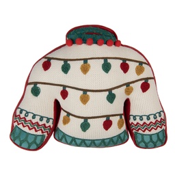 [KG035.047] Cuscino imbottito Beige Verde 40x30x4 cm