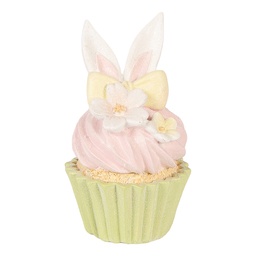 [6PR6080] Cupcake de décoration Rose Vert Ø 7x13 cm