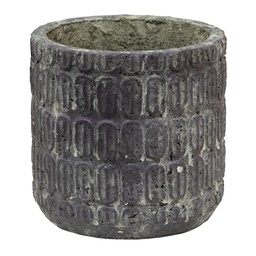 [6TE0432] Pot de fleurs dintérieur Marron, Gris Ø 17x16 cm