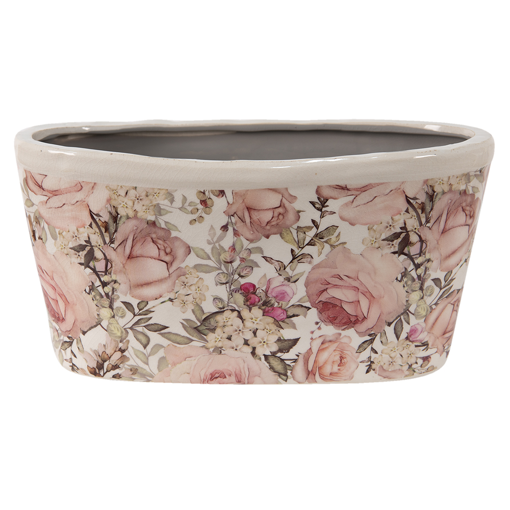 Decoratie bloempot 27x13x14 cm