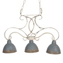 Suspension Gris 60x15x42 cm E27/max 3x60W