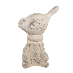 [6MG0058] Decorativa Uccello Beige 33x21x47 cm