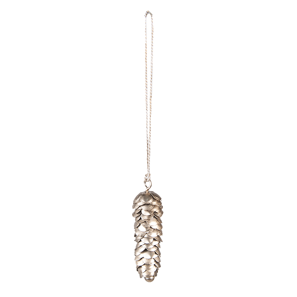Decoratie hanger dennenappel 2x2x9 cm