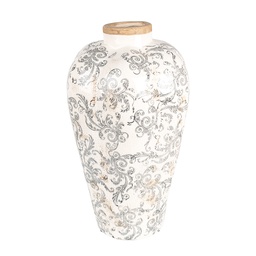 [6CE1934L] Vaso Beige Grigio Ø 24x40 cm