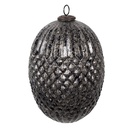 Weihnachtskugel Schwarz Grau Ø 17x25 cm