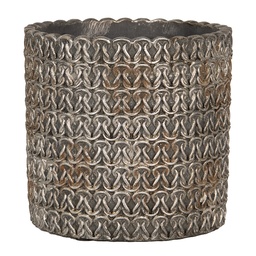 [6TE0494L] Flower Pot Inside Grey Ø 18x17 cm