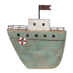 [6H2353] Decoratie model boot 21x7x23 cm