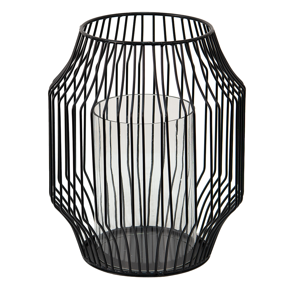 Lanterna Decorative Nero Ø 23x28 cm
