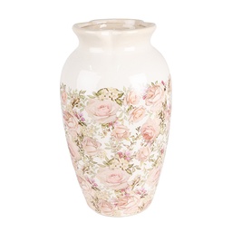 [6CE1940L] Vaso Beige Rosa Ø 21x37 cm
