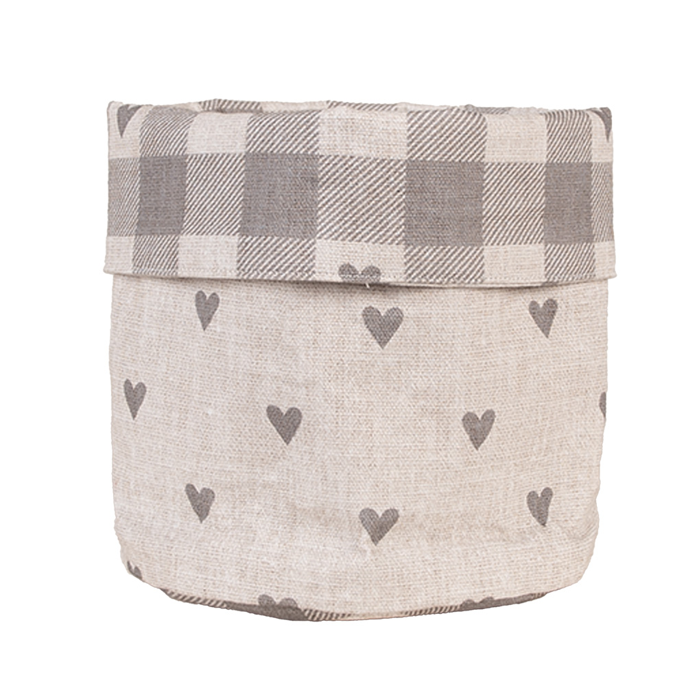 Brotkörbchen Beige Grau Ø 15x16 cm