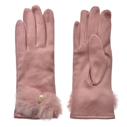 [JZGL0113P] Winter Gloves Pink 9x23 cm