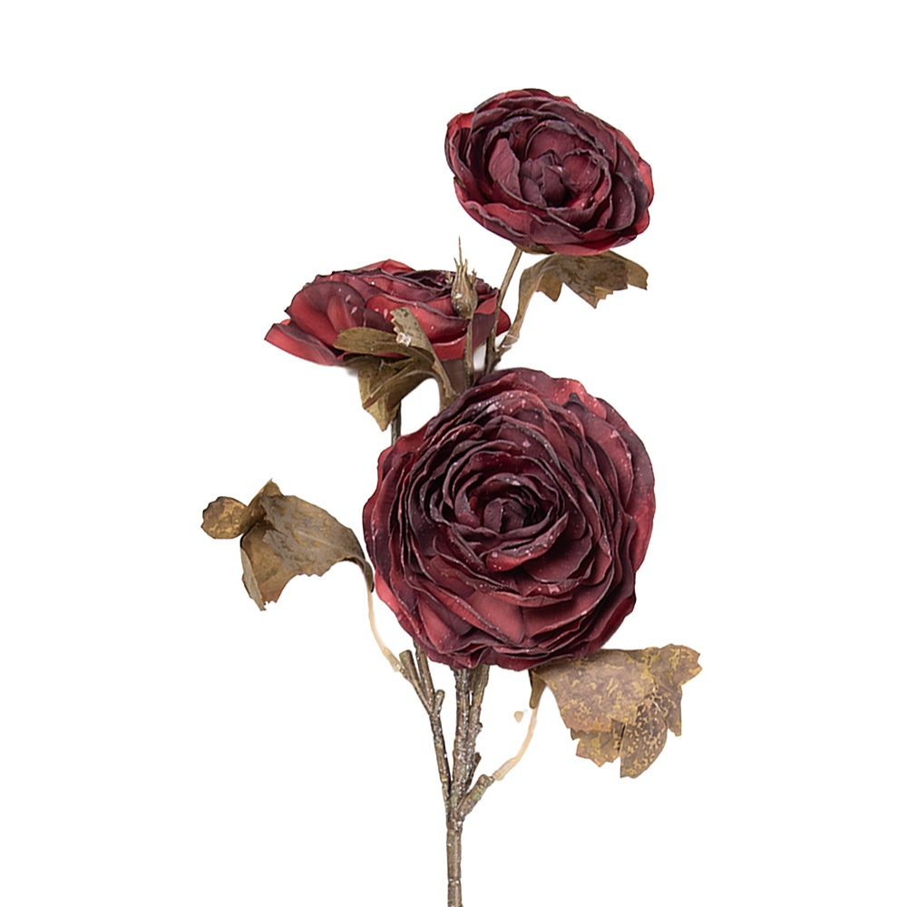 Decoratie tak met bloemen 10x12x70 cm