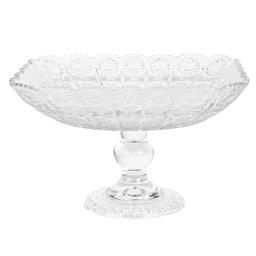 [6GL5015] Schale auf Fuß Transparent 29x29x18 cm
