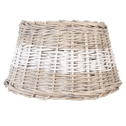 [6RO0067BW] Lampenkap band wit Ø 38x22 cm / E27