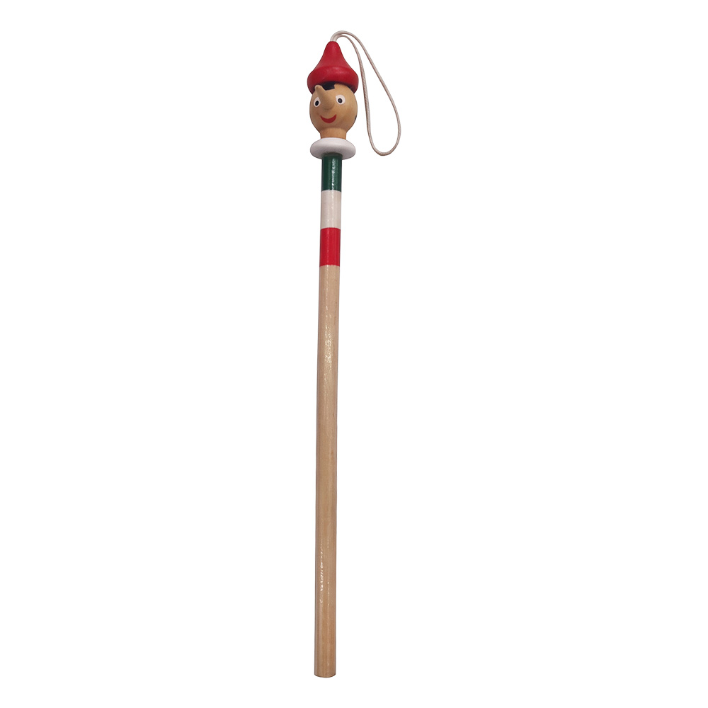 Crayon avec tête de Pinocchio Marron Rouge 22 cm