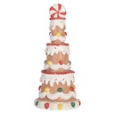 Decoration cake Brown White Ø 10x22 cm
