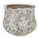 Flower Pot Inside Green Grey Ø 18x15 cm