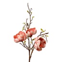 Branche de décoration avec fleurs Rose Marron 20x20x106 cm