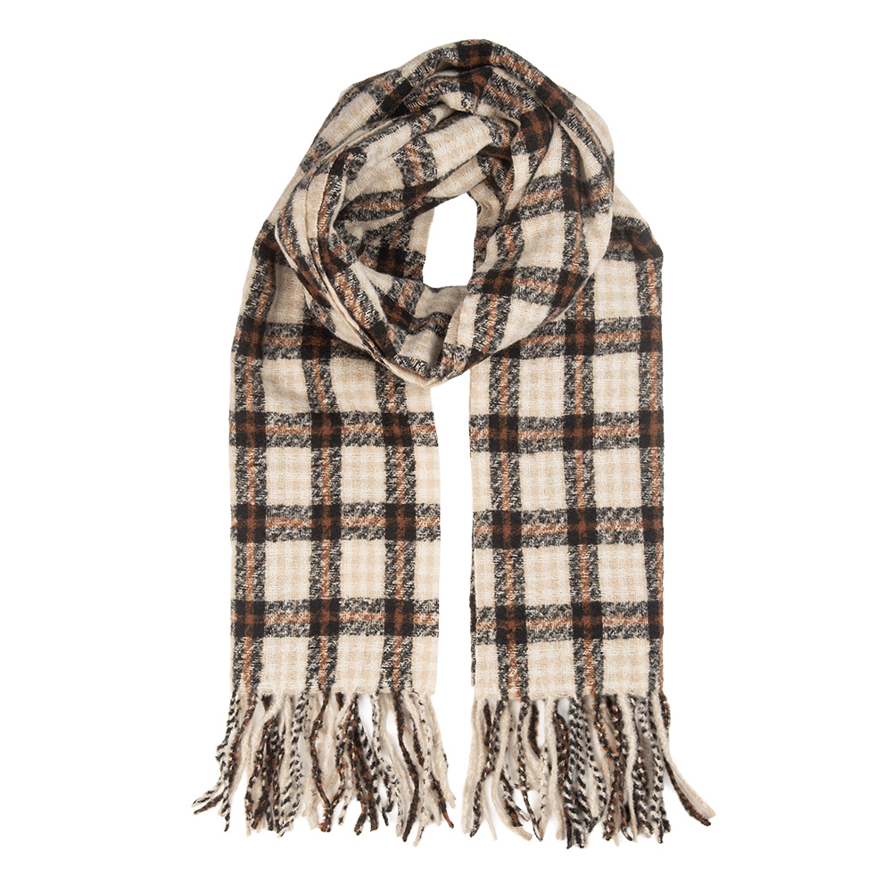 Scarf Women Brown 50x210 cm