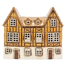 [6CE2521] Waxinelichthouder huis 23x10x19 cm