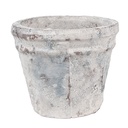 Vaso Porta Pianta Bianco Blu Ø 10x8 cm