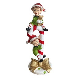 [6PR6429] Decoratie elfjes 9x9xx23 cm