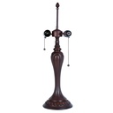 Lampensockel Tischlampe Tiffany Braun Ø 17x60 cm E27/max 2x40W