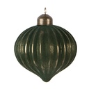 Christmas Bauble Green Ø 8x9 cm