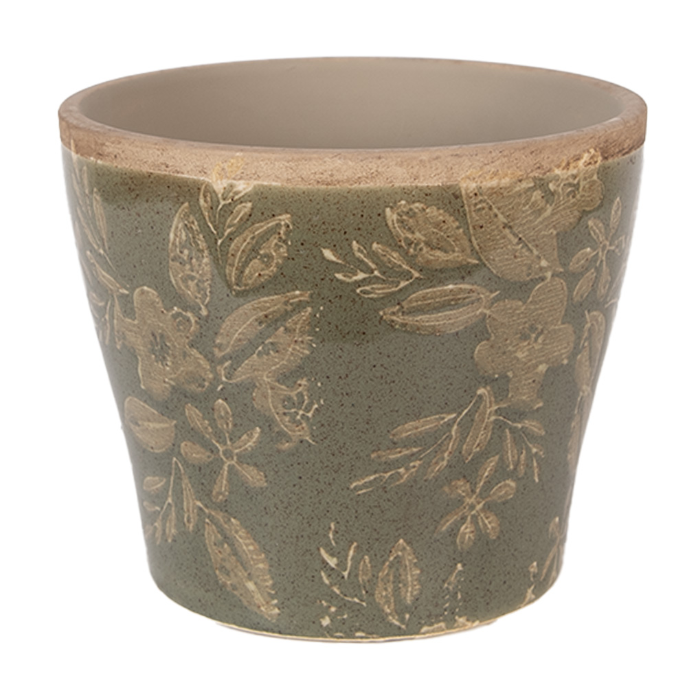 Decoratie bloempot Ø 10x9 cm